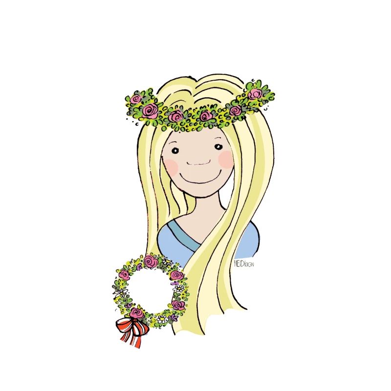 Mittelalter Blumenmädchen blond