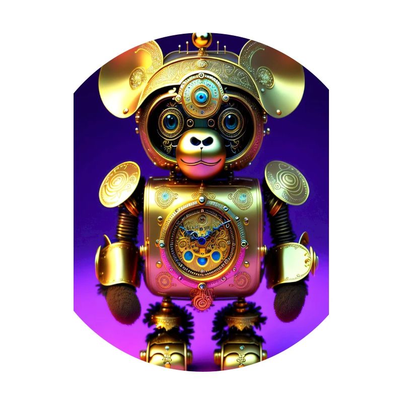 Cute Clockwork Baby Monkey Android