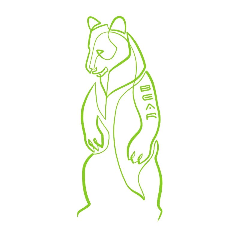 Bear " BEAR " one line