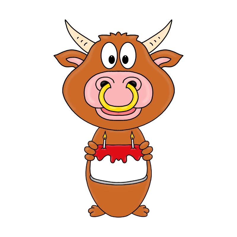 BULLE - RIND - STIER - KUH - GEBURTSTAG - TIER