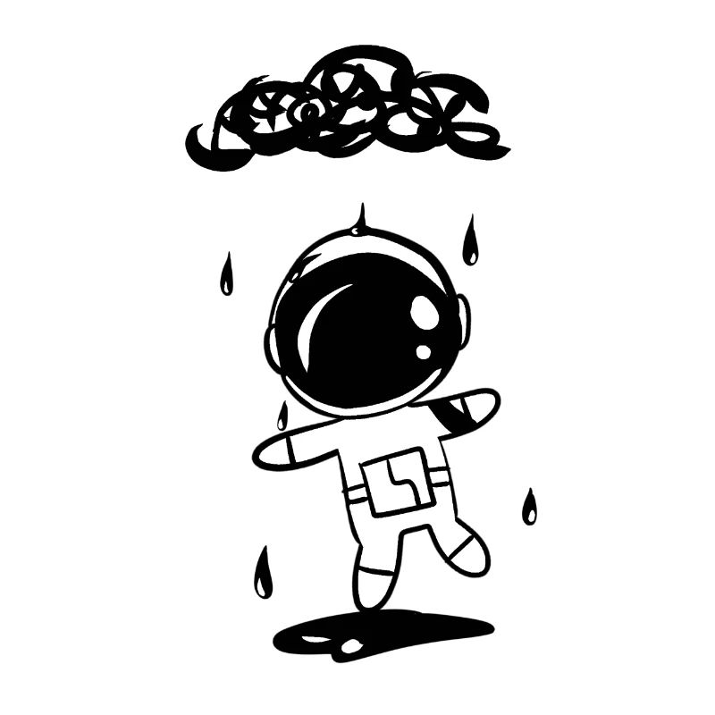 pluie astronaute nuage météo eau