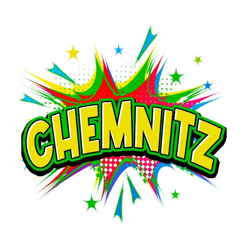 Chemnitz Germany City Pop Art Comic Art