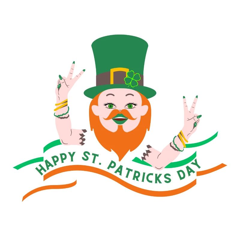 Vacances de la Saint-Patrick Irish Clover Goblin
