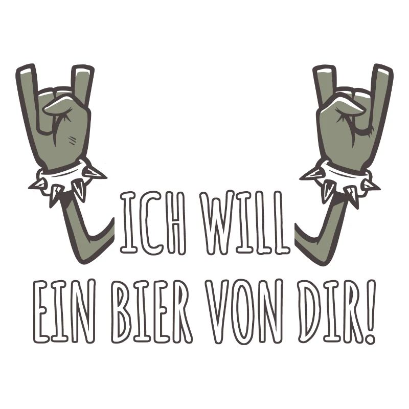 Pommesgabel Spruch Ich Will Ein Bier Von Dir