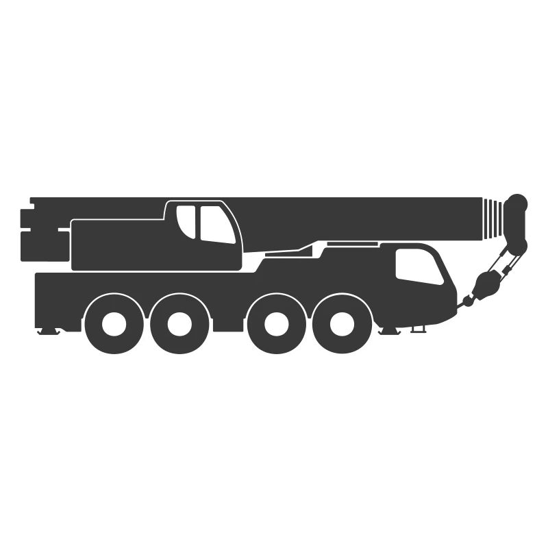 Forme de symbole d’icône de grue mobile.