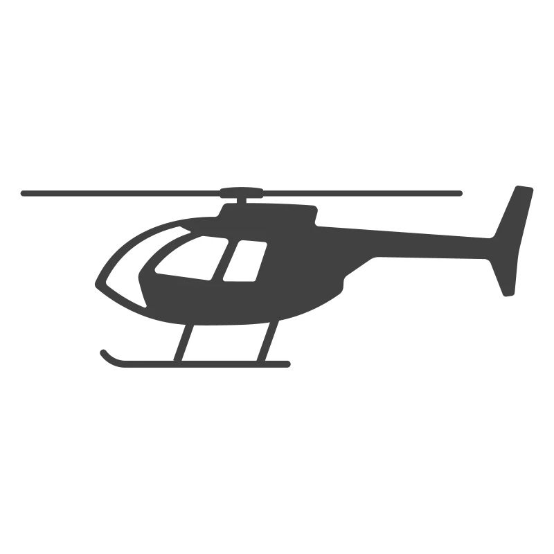 Icône d’hélicoptère forme symbole silhouette. Aéronef