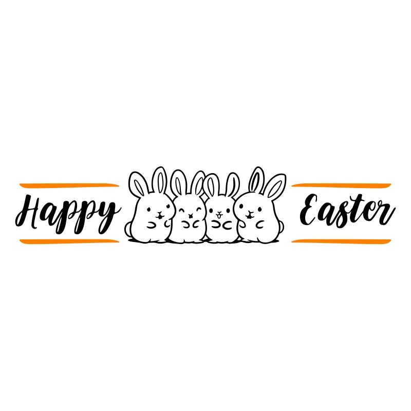 Équipe des lapins de Joyeuses Pâques