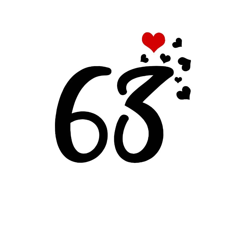 63e anniversaire coeurs 63