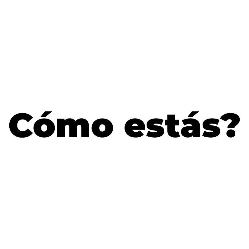 como estas