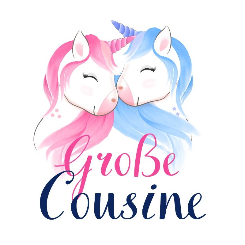 Ich werde große Cousine 2024 Einhorn Loading Süß