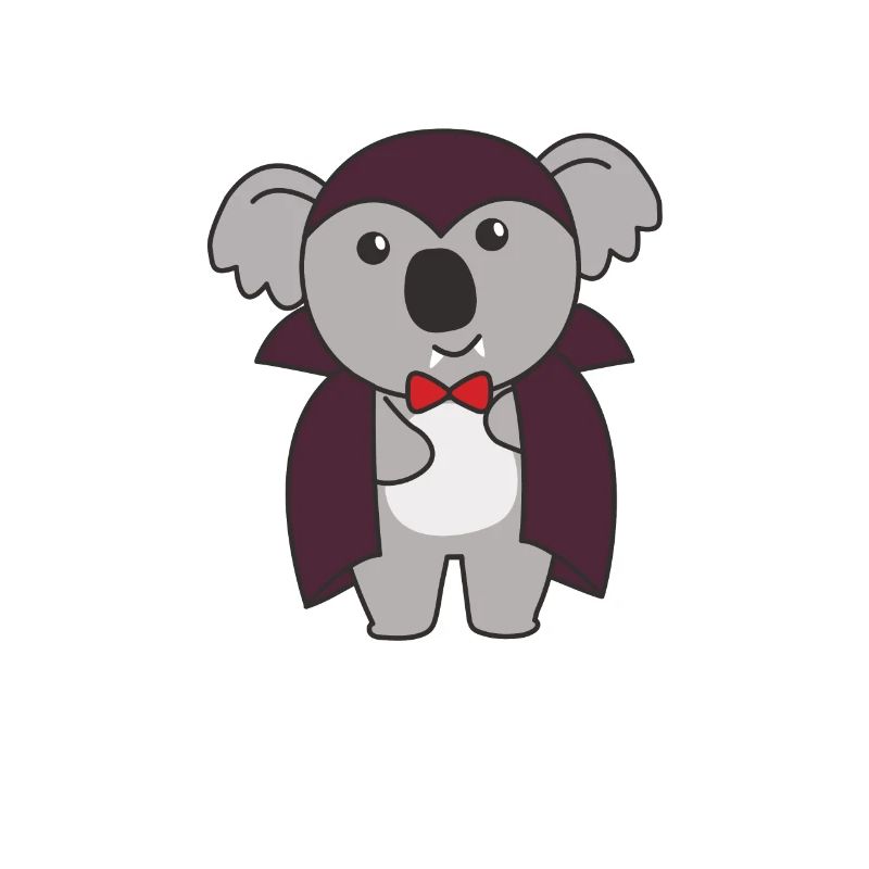 Koala Halloween Cute Devil Kids Vampire Costume