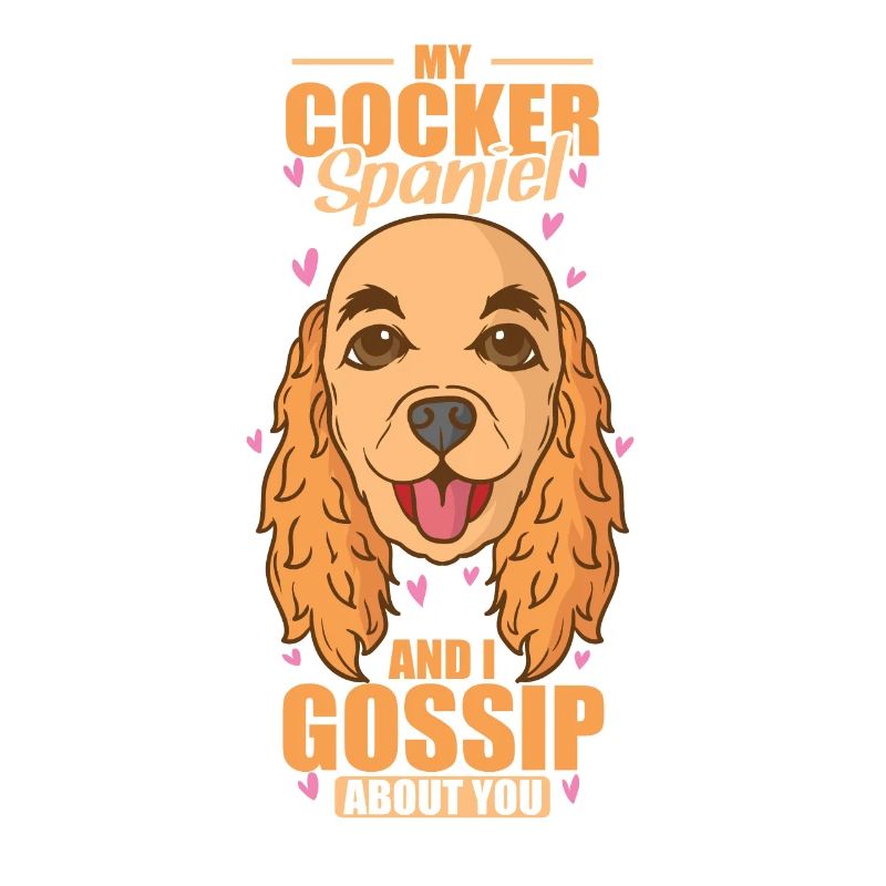Mon Cocker Spaniel et moi bavardons à ton sujet