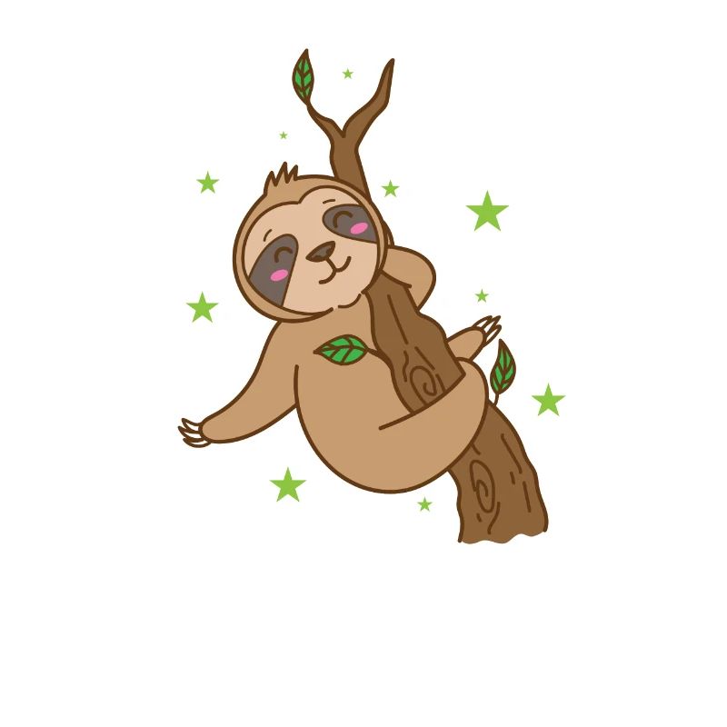 Sloth on the tree Nature lazy chilling