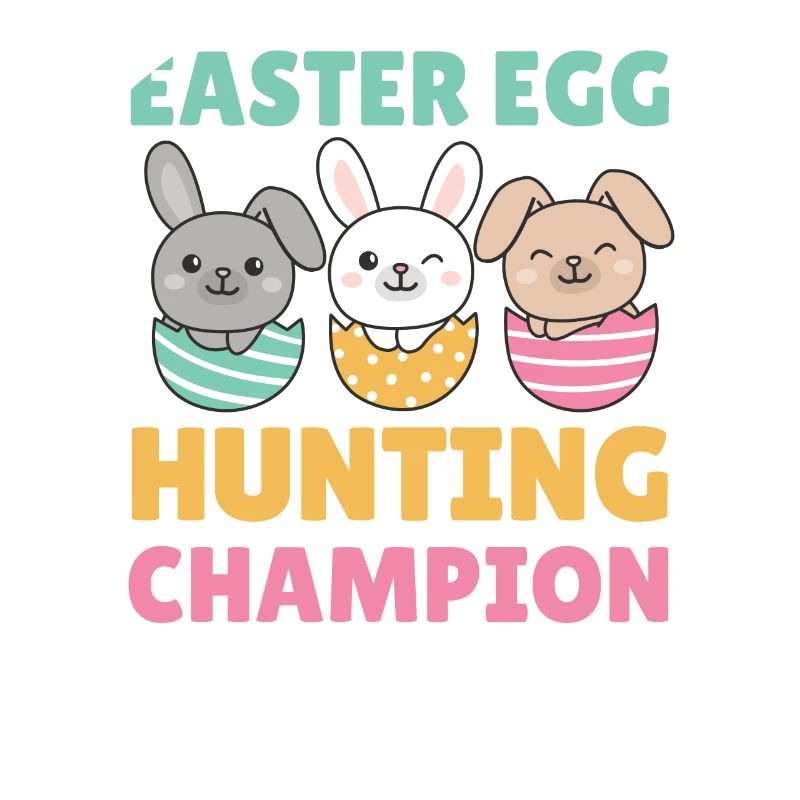 cute bunnies for Easter with Easter eggs bunny