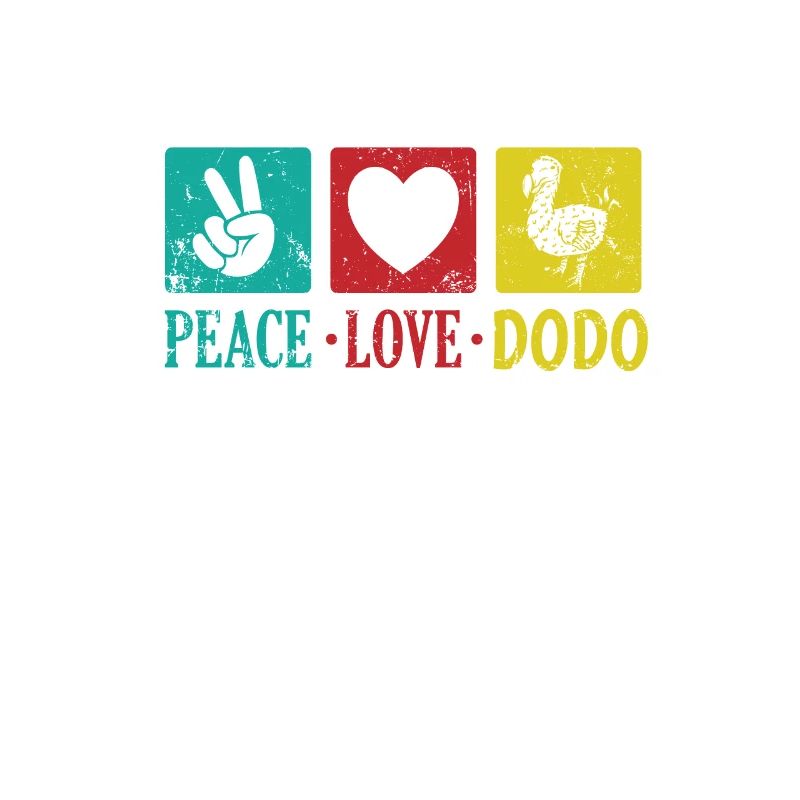 Peace Love Dodo Bird from Mauritius
