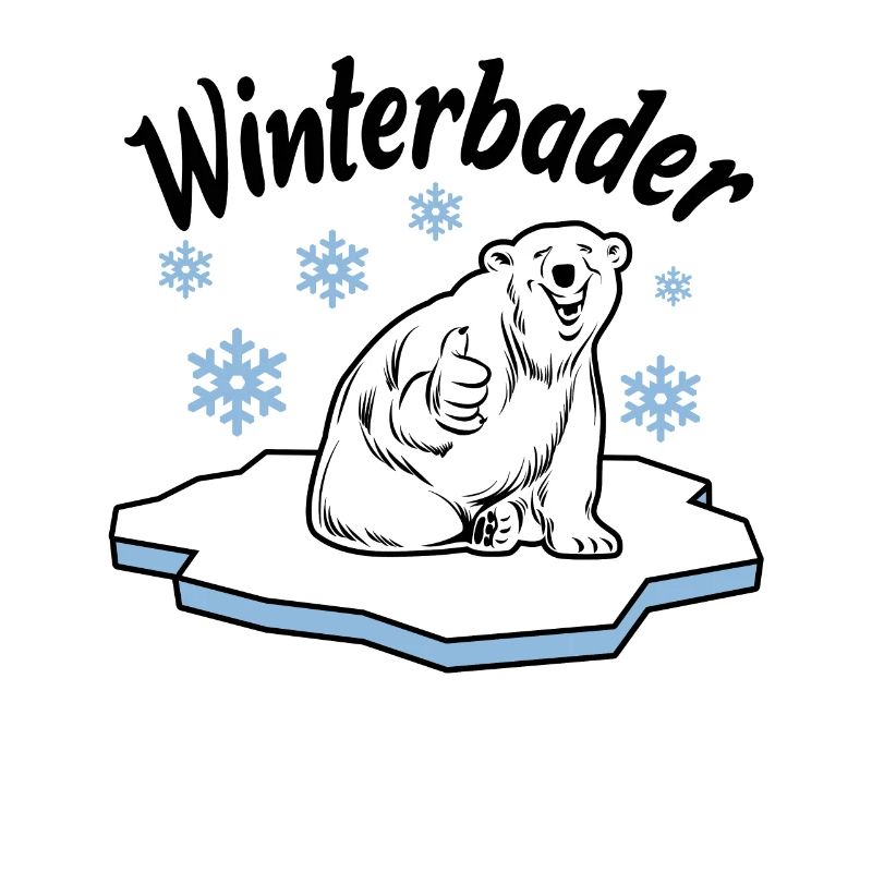 Winterbader Eisbaden Eisbad Spruch