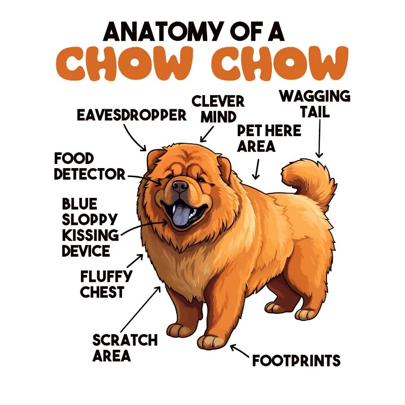 Explication du chien Anatomie d’un Chow Chow