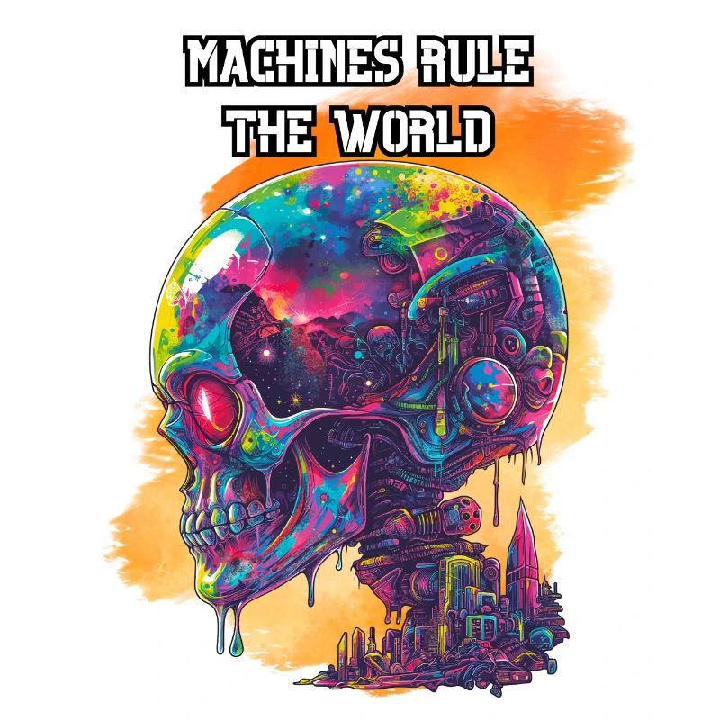 Machines rule the world. Scifi, Future, High-Tech