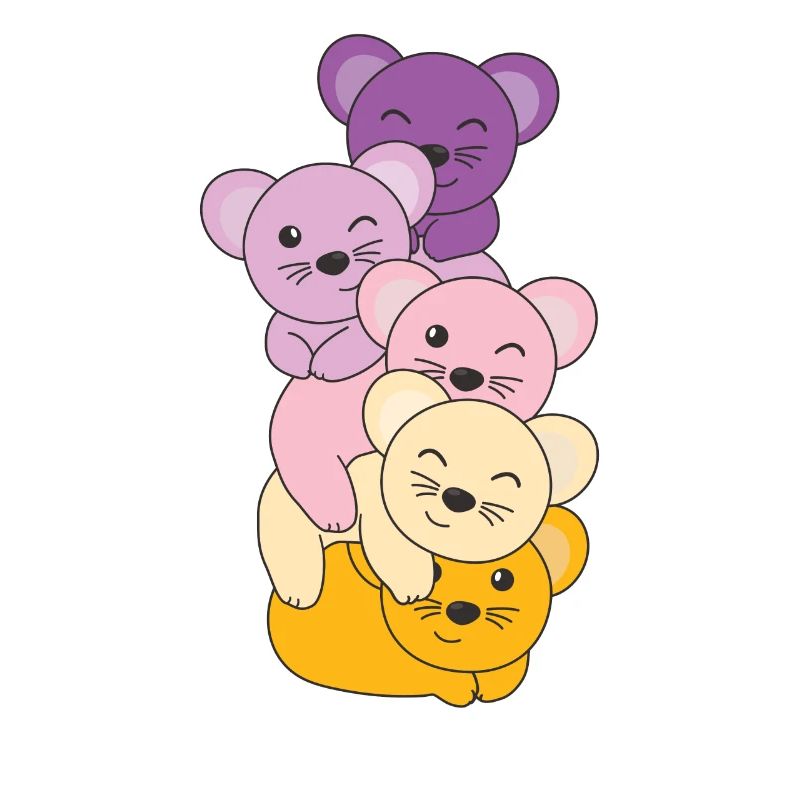 Trixic Flag Pride LGBTQ Cute Mouse