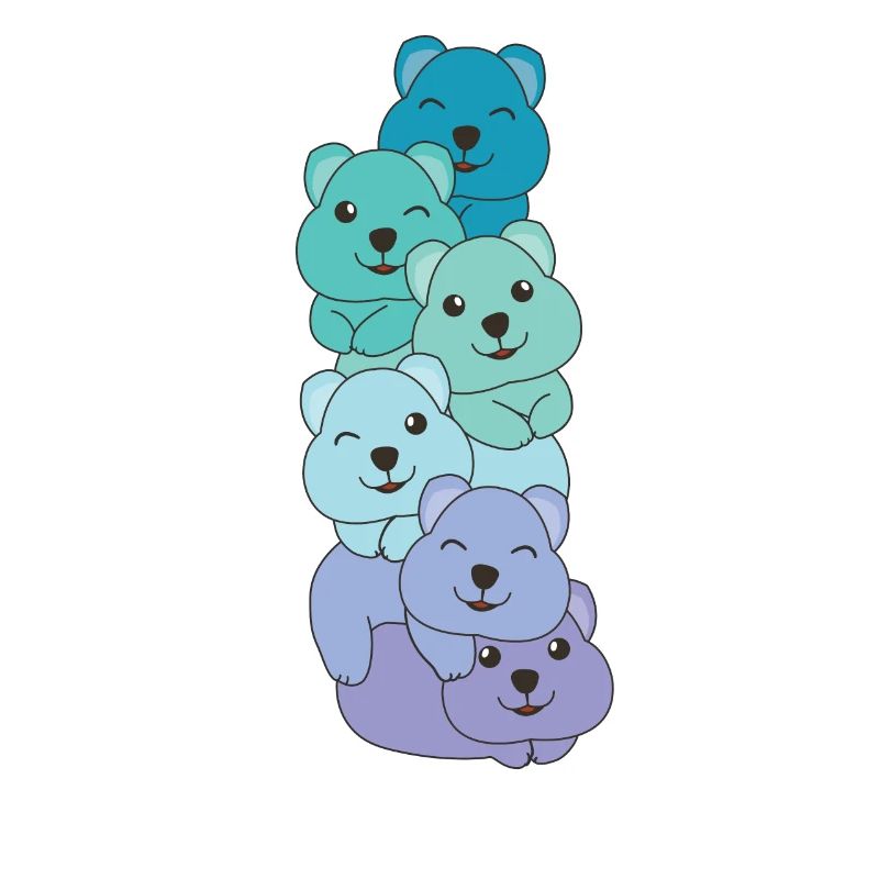 Neptunic Flag Pride LGBTQ Cute Quokka Stack
