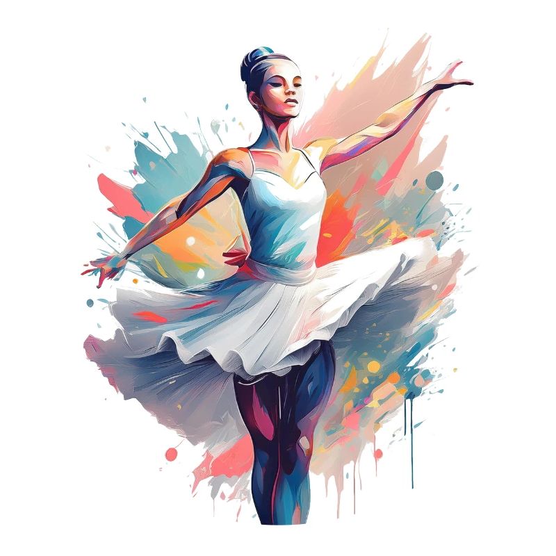 An abstract ballet dancer