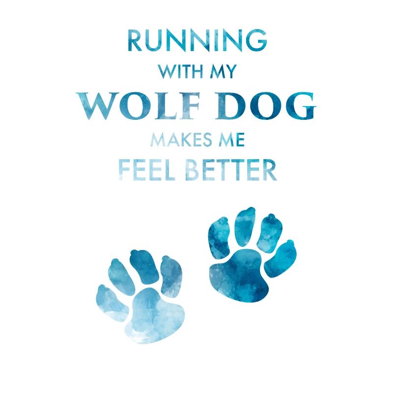 Running Wolf Dog Feel Better Wolfhound Paws Meme