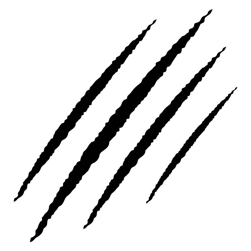 scratch claw wound symbol claws