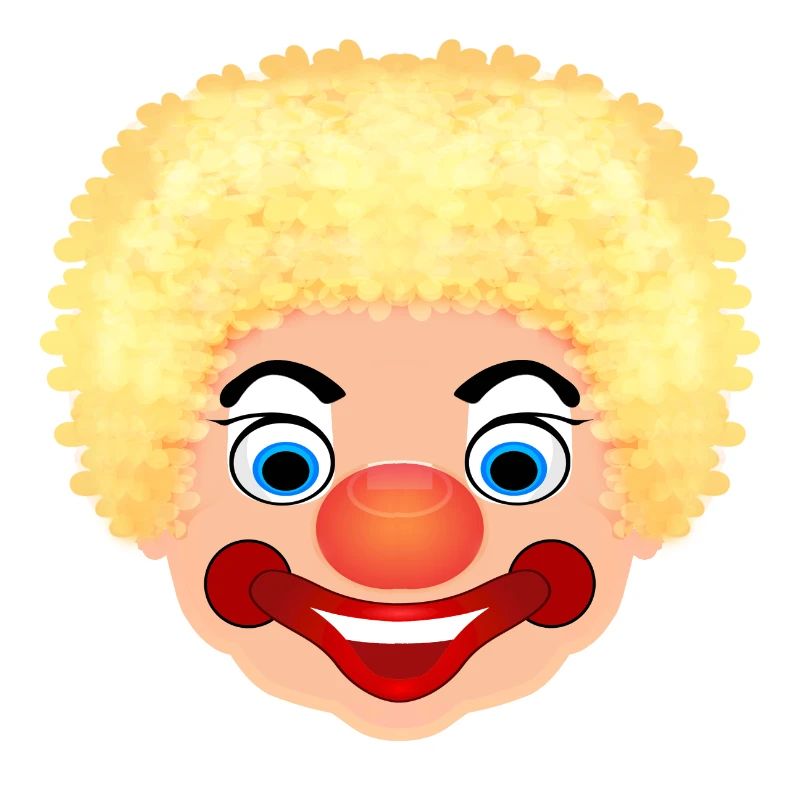 Fasching Kostüm Clown Gesicht Karneval