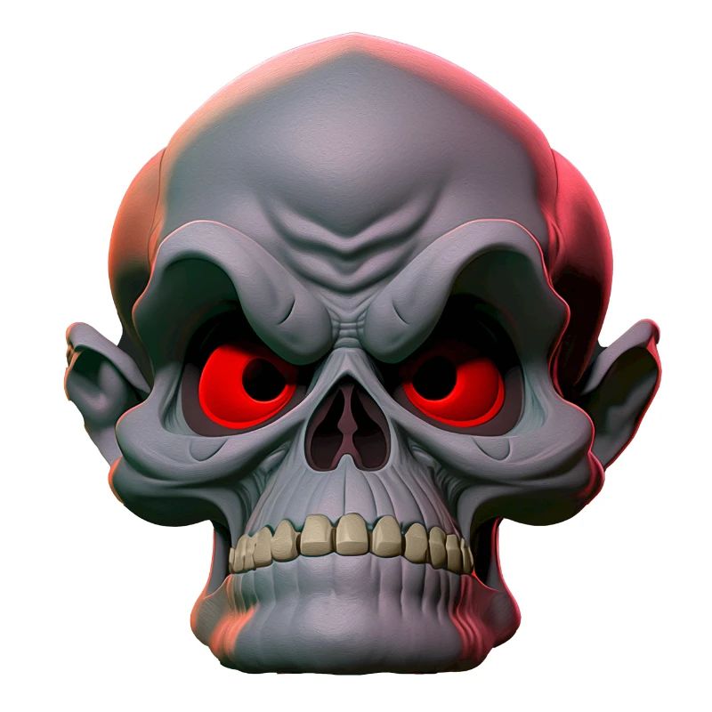 grumpy skull