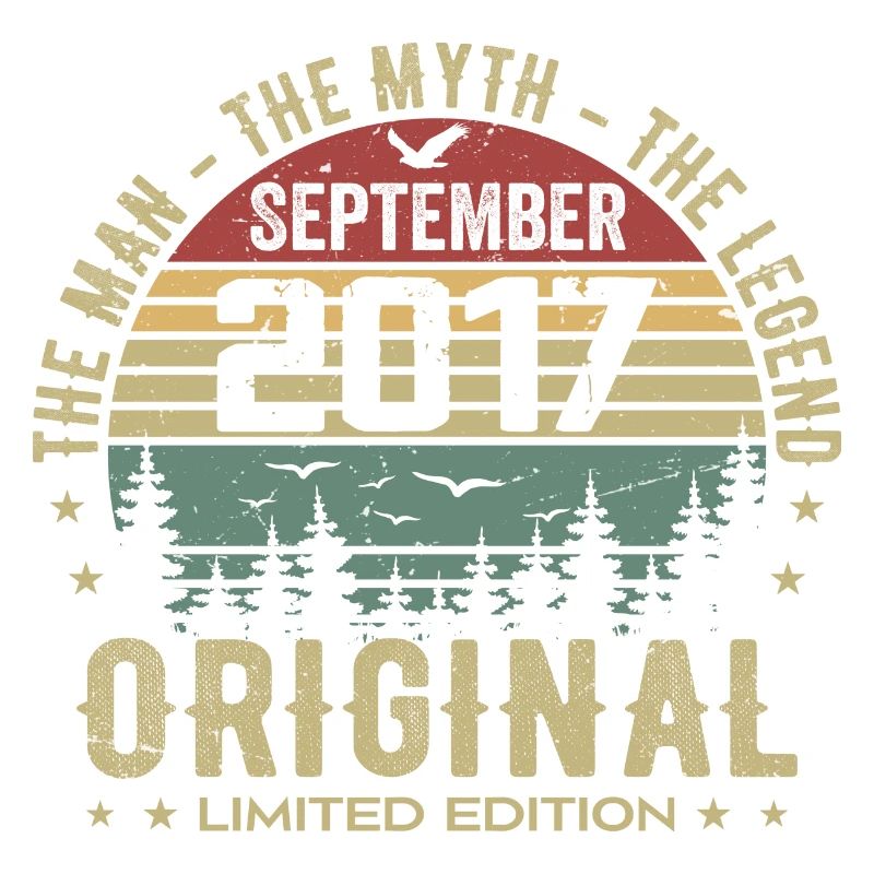 Ursprünglicher Geburtstag 2017 - September 2017 Geschenk