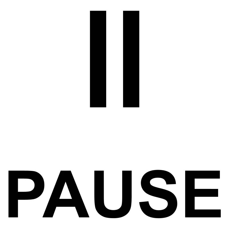 Pause Auszeit Geschenk Statement