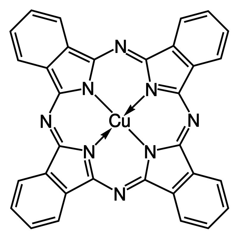 Le bleu de phtalocyanine de cuivre