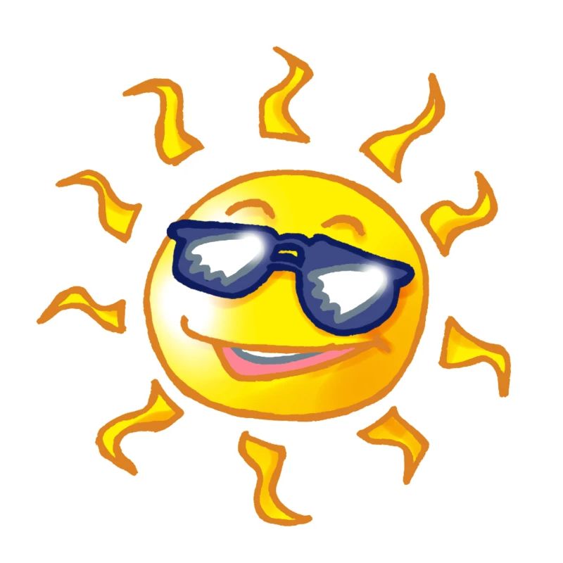 Coole Comic Sonne