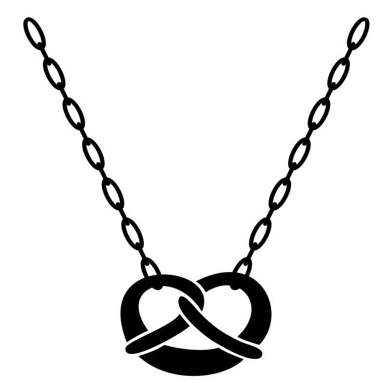 Chain with pretzel