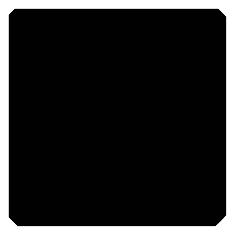 Math symbol - black square