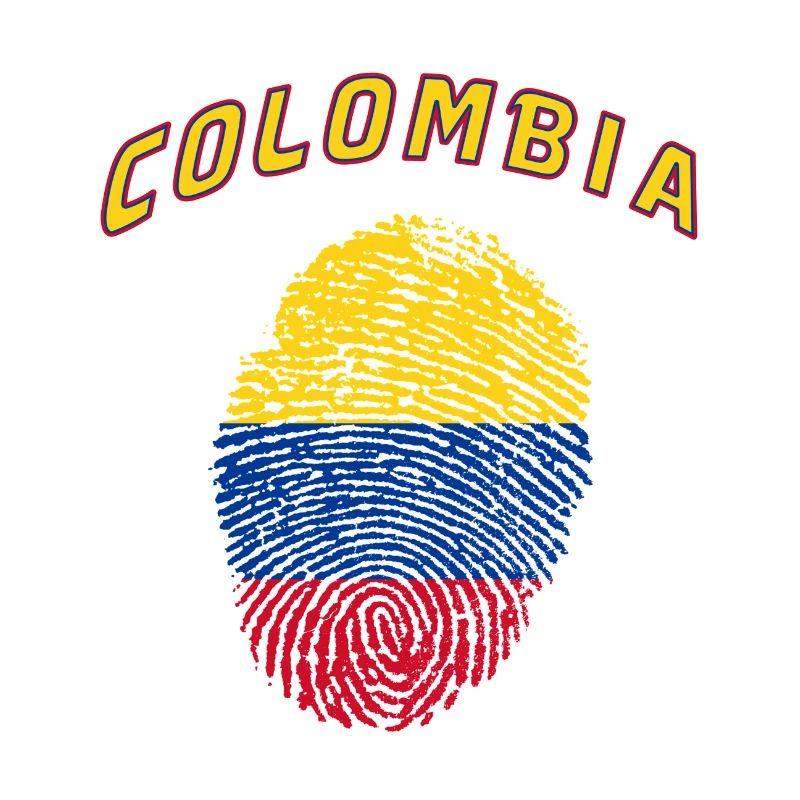Colombie Empreinte digitale / Cadeau drapeau