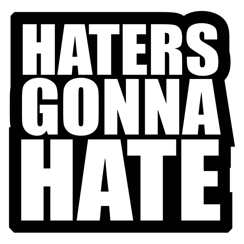 frame contour cool haters going to hate logo sign