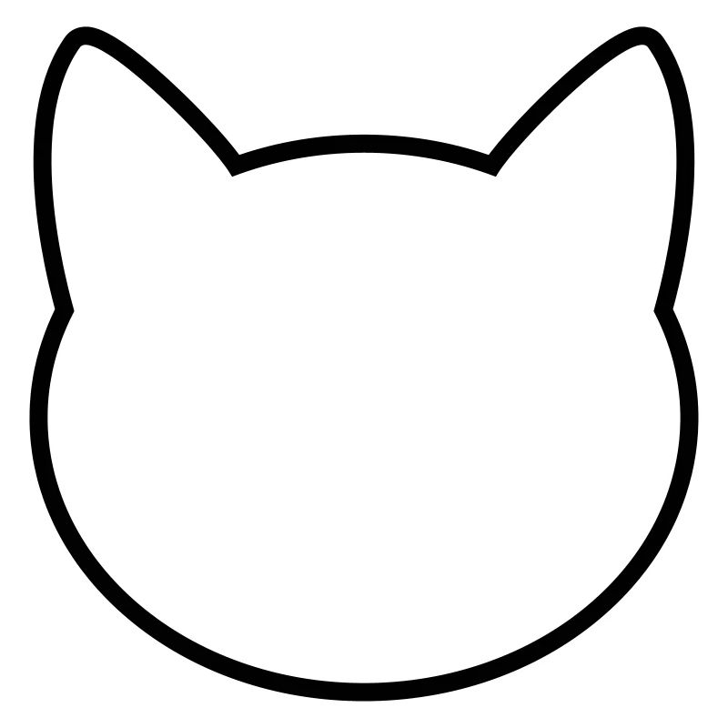 Contour d'icône de chat