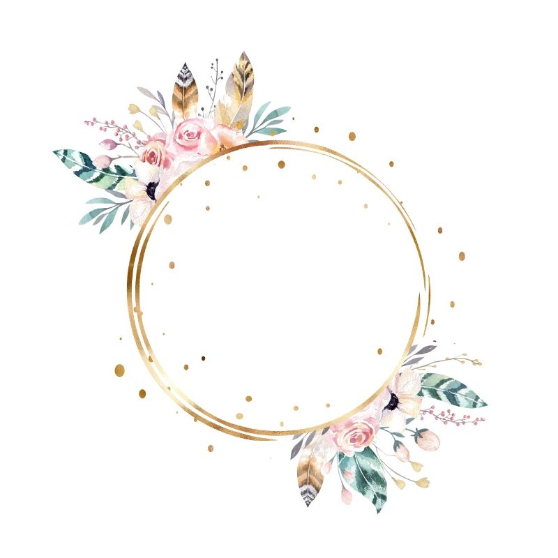 boho flower wreath