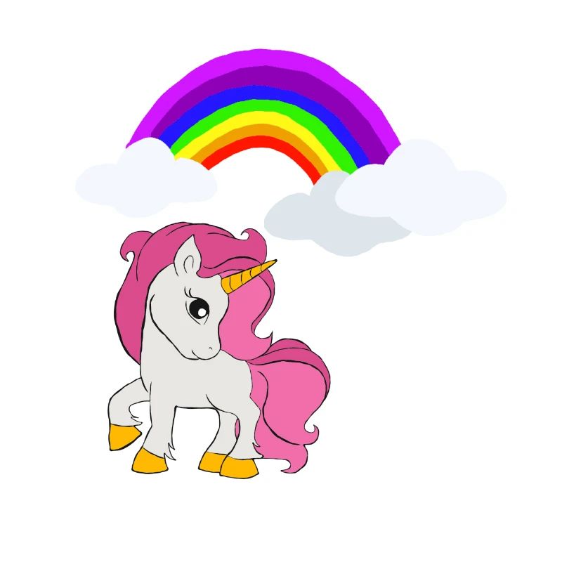 Einhorn Regenbogen Mädchen Unicorn Tochter