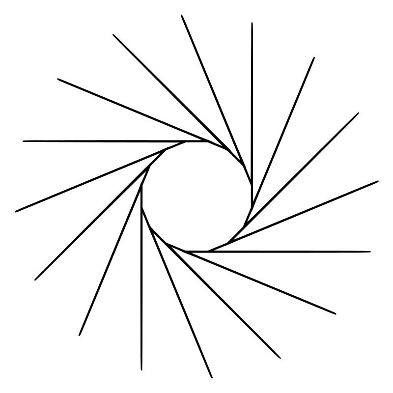 Cool shape, like a sun.