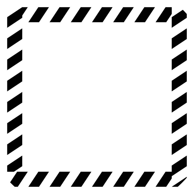 Shield frame caution tape