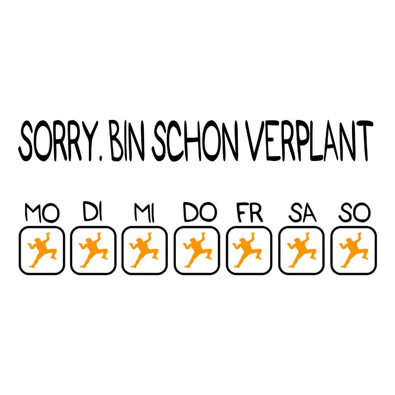 Bin schon verplant Geschenk Klettern Berg