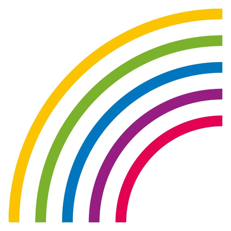HALBER REGENBOGEN LINIEN