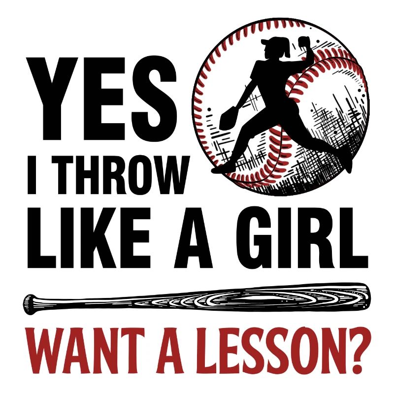 Baseball Frau Pitcher Geschenk