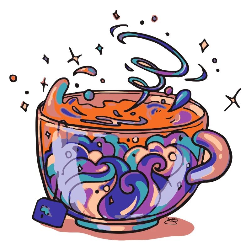 Swirling Rainbow Mug