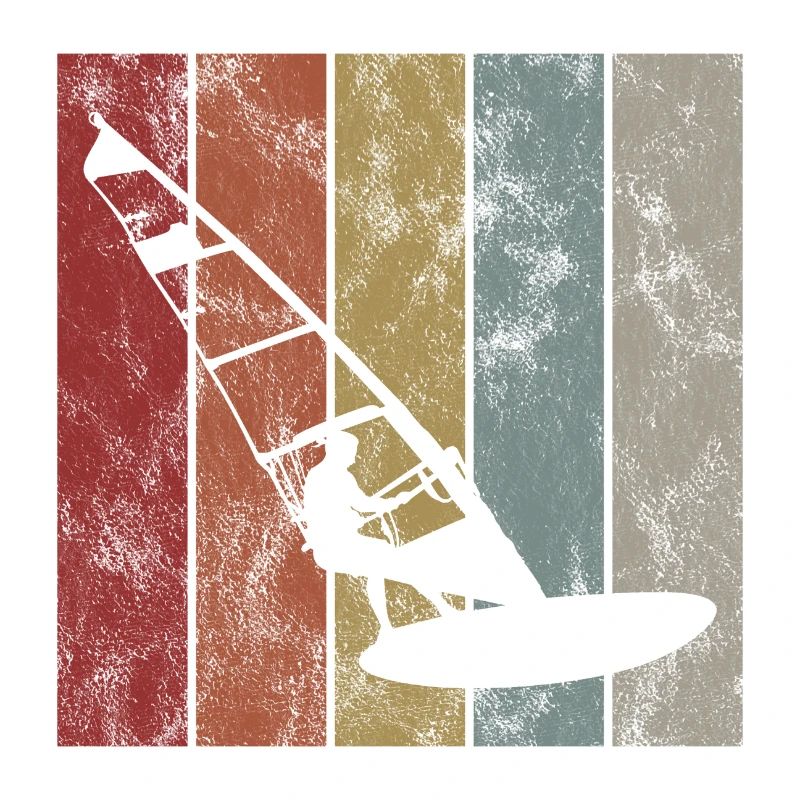 Windsurfing Windsurfing Windsurfer Surfing Retro