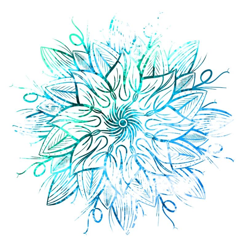 Mandala - Blau