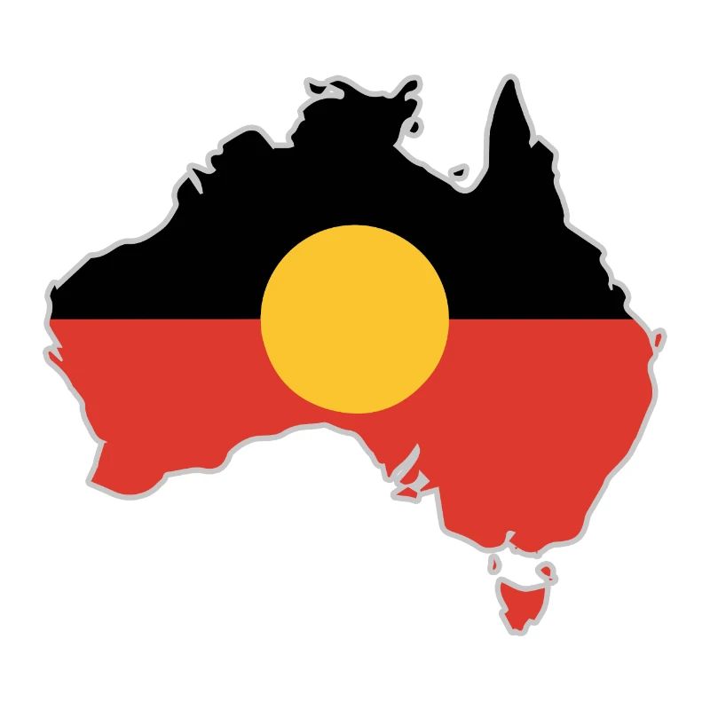 Aboriginal Flag Australia Card Gift Idea