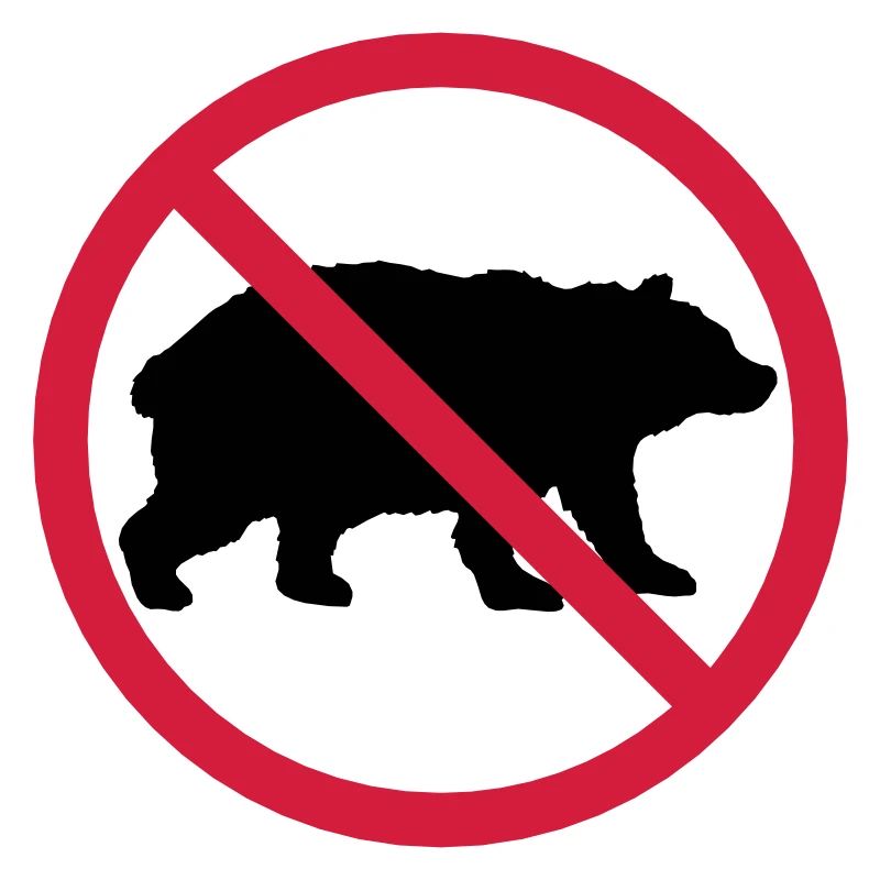 Bär Verboten Schild